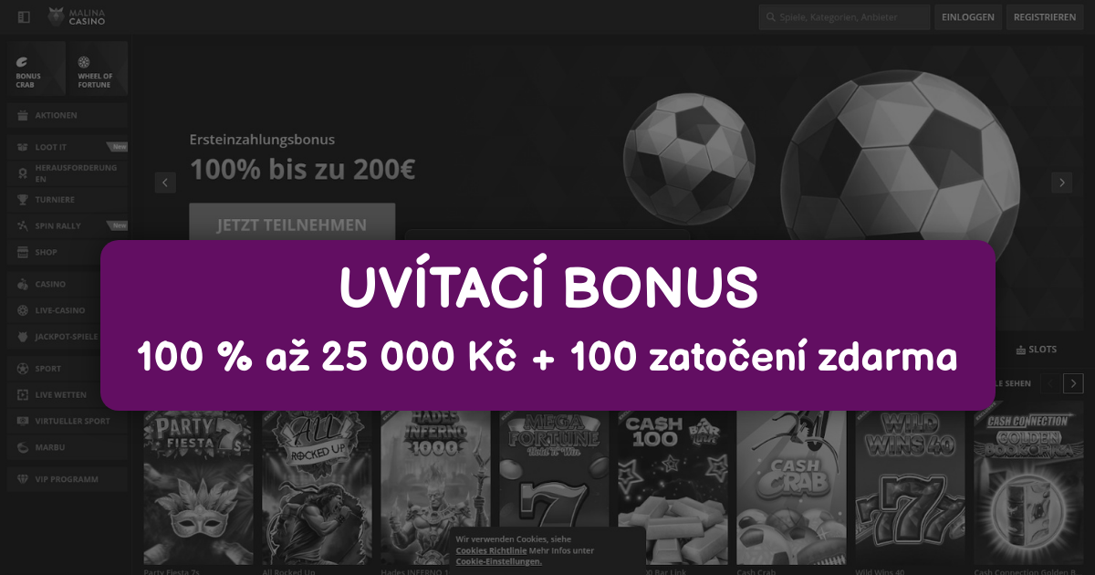Malina Casino - Top Online Automaty pro Českou Republiku